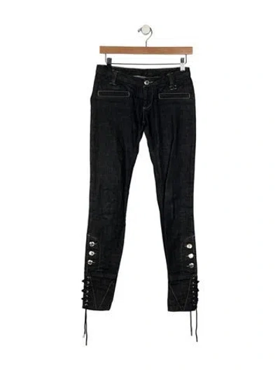 Pre-owned Gucci Low-rise Skinny Leg Jeans In Blue