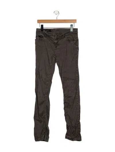 Pre-owned Gucci Low-rise Straight Leg Jeans In Gray