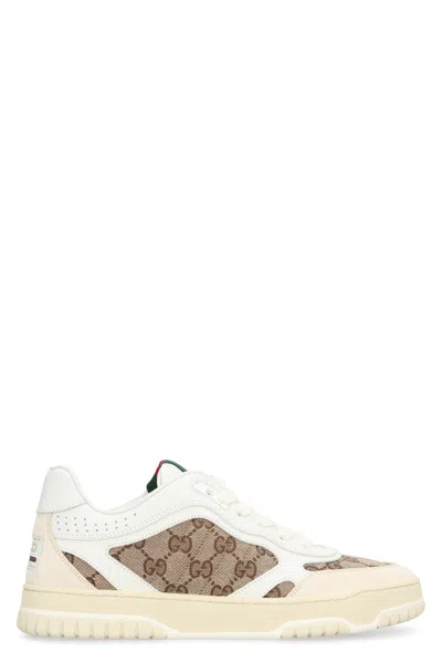 Gucci Low-top Classic Re-web Sneakers For Women In White