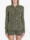 Gucci Cardigan Polo In Viscose And Tweed Blend