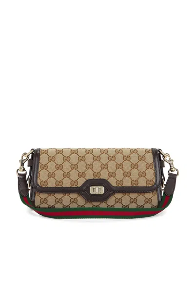 Pre-owned Gucci Luce Shoulder Bag In Beige