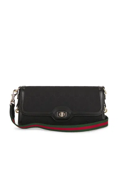 Pre-owned Gucci Luce Shoulder Bag In Black