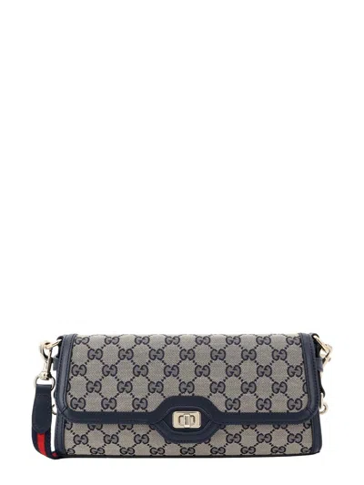 Gucci Small Luce Shoulder Bag In Beige