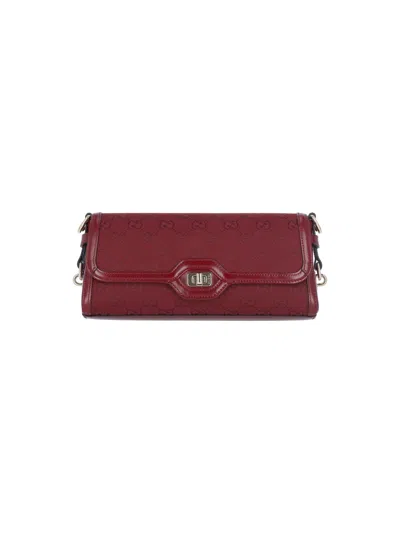 Gucci 'luce' Small Shoulder Bag In Red