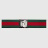Gucci Luggage Elastic Web Band In Red