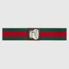 Gucci Luggage Elastic Web Band In Red