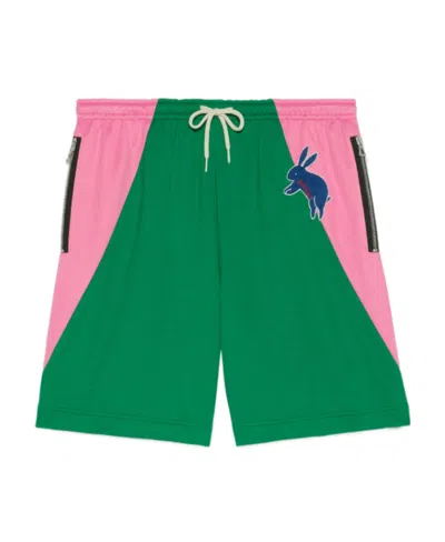 Gucci Lunar New Year Track Shorts In Green