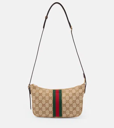 Gucci Lunetta Gg Canvas Small Crossbody Bag