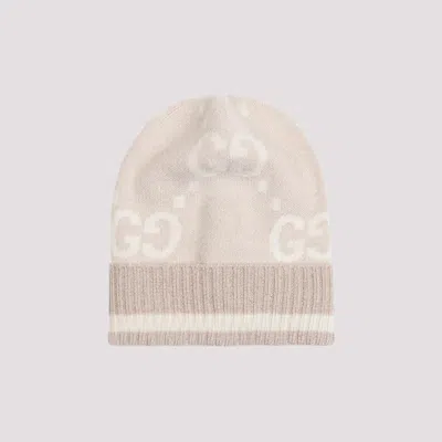 Gucci Lux Canvy Hat In Camel White