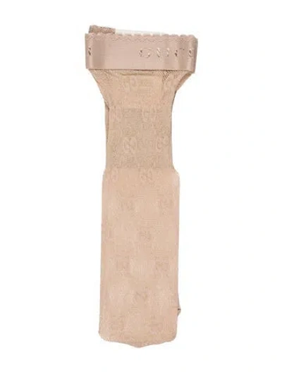 Pre-owned Gucci Lux Gg Socks W/tags In Neutral