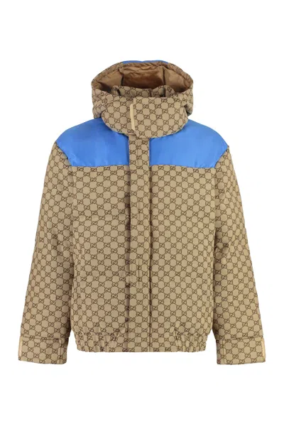 Gucci Luxurious Beige Down Jacket For Men -fw23