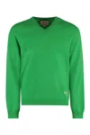 GUCCI LUXURIOUS GREEN CASHMERE SWEATER FOR MEN