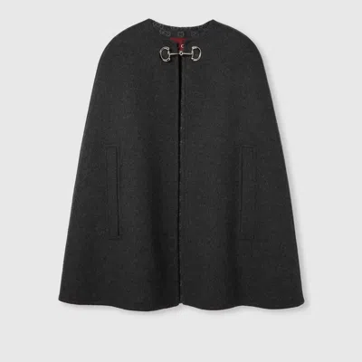 Gucci Luxury Wool And Silk Reversible Jacket In Size 40 In Gray