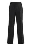 GUCCI LUXURY WOOL TROUSER WITH CHIC JACQUARD MOTIF