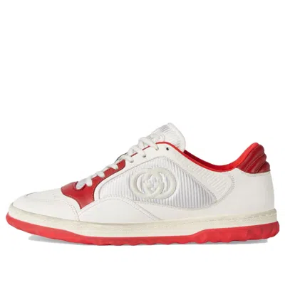 Gucci Mac80 Embroidered Sneakers 'white Red'