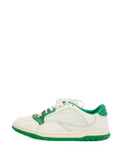 Pre-owned Gucci Mac80 Interlocking-g Sneakers In White