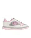 Gucci Mac80 Gg Colorblock Leather Runner Sneakers In White