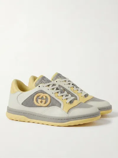 Gucci Mac80 Leather Snekaers In Gray