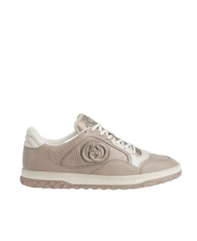 GUCCI GUCCI LOGO EMBROIDERED LOW-TOP SNEAKERS