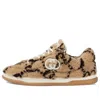 Gucci Mac80 Sneaker 'interlocking G Embroidery - Beige Ebony' In Multi
