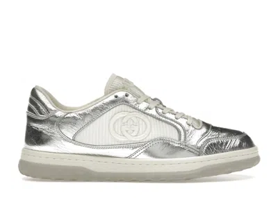 Pre-owned Gucci Mac80 Trainer White (women's) Sneakers In Silver
