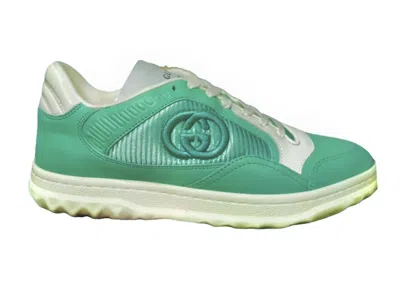 Pre-owned Gucci Mac80 White (women's) Sneakers In Turquoise