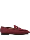 Gucci Macro Gg Canvas Loafers In Red