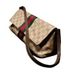 Gucci Medium Shoulder Bag With Web In Brown