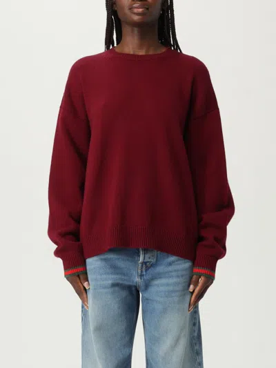 Gucci Oversize Wool And Cashmere Sweater In Red
