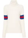 Gucci Web-striped Cashmere Jumper