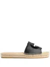 Gucci Interlocking G Cutout Leather Sandal