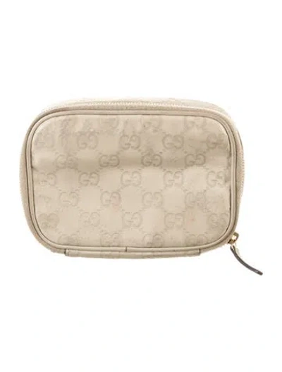 Pre-owned Gucci Make Up Bag In Neutrals