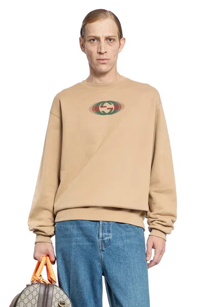 Gucci Man Beige Sweatshirts