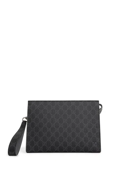 Gucci Man Black Clutches & Pouches