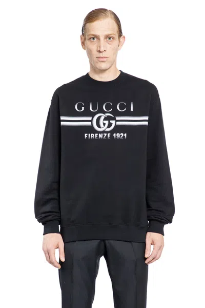 Gucci Sweatshirt Aus Baumwolljersey Mit Print In Black