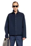 Gucci Wool Twill Embroidered Jacket In Blue