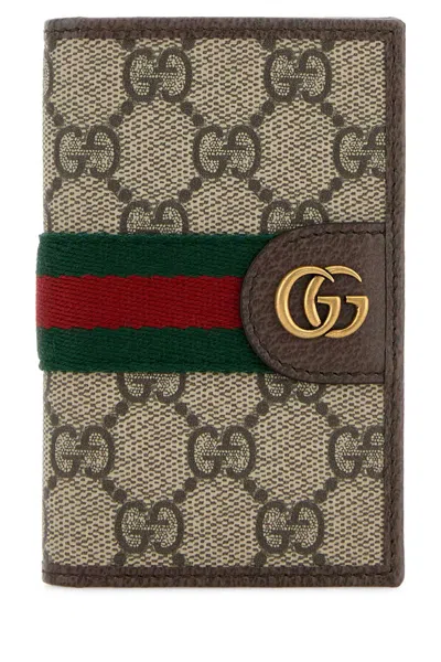 Gucci Man Card Case In Brown