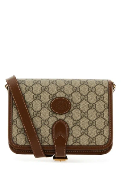 Gucci Men Gg Supreme Fabric Gg Retro Crossbody Bag In Multicolor