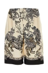 Gucci Button Detailed Graphic Printed Shorts In Multicolor