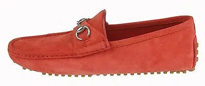 Pre-owned Gucci Man Shoes Loafers Мужская Обувь 男鞋 メンズシュー 100%autentich Made In Italy G4 In Red
