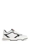 Gucci Men Re-web Leather Sneakers In White