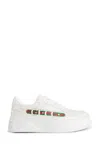 Gucci White Sneakers For Kids With Logo In White