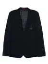Gucci Long Sleeve Blazer In Black