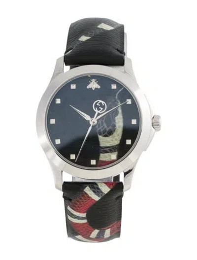 Pre-owned Gucci Marché Des Merveilles Snake Watch In Multicolor