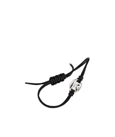 Gucci Marina Chain Cord Bracelet In Black
