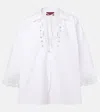 Gucci Cotton Poplin Shirt With Embroidery