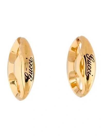 Pre-owned Gucci Marina Chain Drop Earrings In Multi