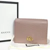 GUCCI GUCCI MARMONT BEIGE LEATHER WALLET  (PRE-OWNED)