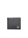 Gucci Marmont Bi-fold Black Wallet In Black