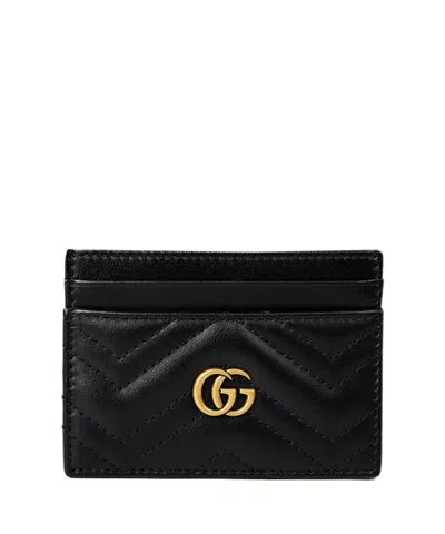 Gucci Marmont Card Case In Purple